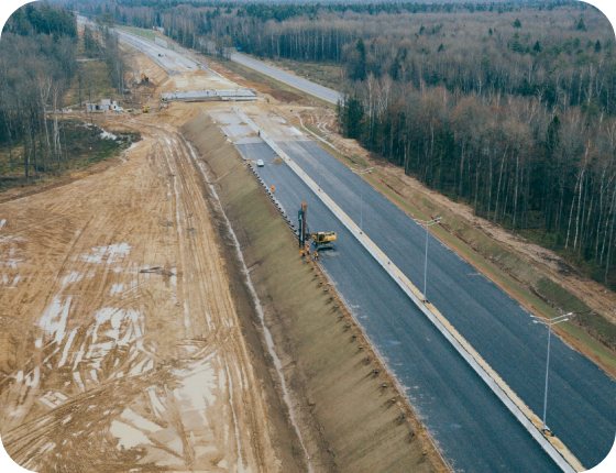 Усиление основания насыпей подпорных стен